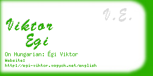 viktor egi business card